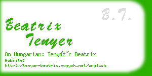 beatrix tenyer business card